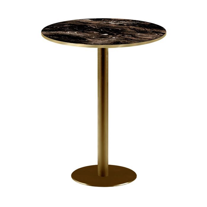 Mange-debout rond Ø 60 cm Rome bistrot marbre veiné glossy