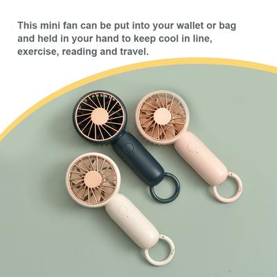 Mini Fan Summer Hand Held Fan USB Rechargeable Portable Fans For Outdoor Backpacking Camping Picnicking Study Cooling Fans