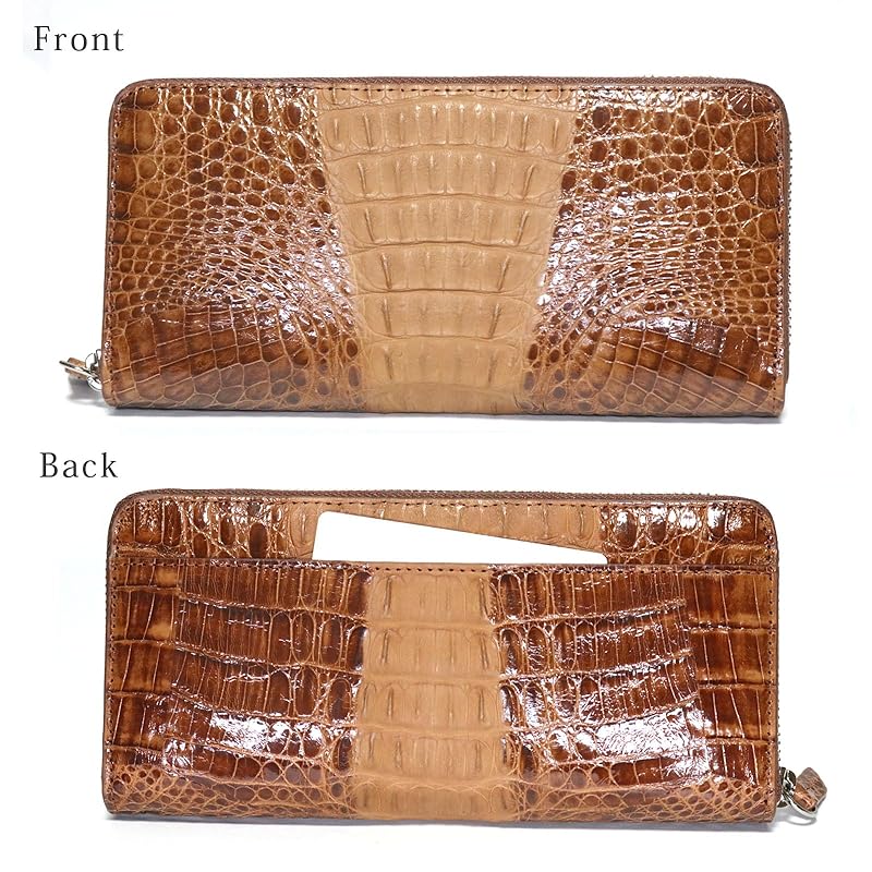 [Berkut] brown crocodile long wallet men's ladies genuine crocodile long wallet genuine leather Genuine leather leather crocodile crocodile leather