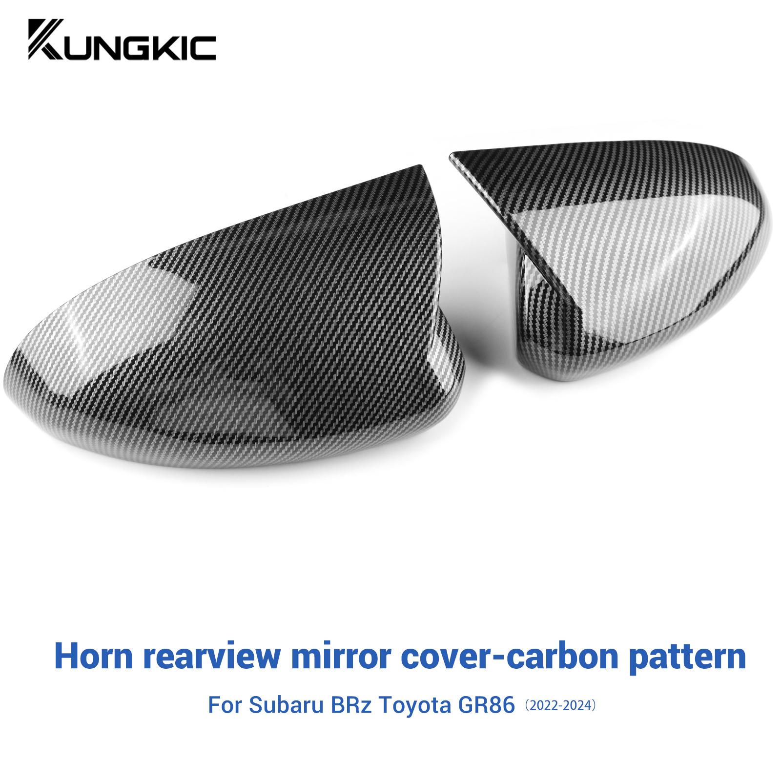 

Крышка зеркала заднего вида для Subaru BRZ Toyota GR86 2025 2025 2025 2025 2025 Углеволокно ABS Глянцевый черный Колпак зеркала заднего вида