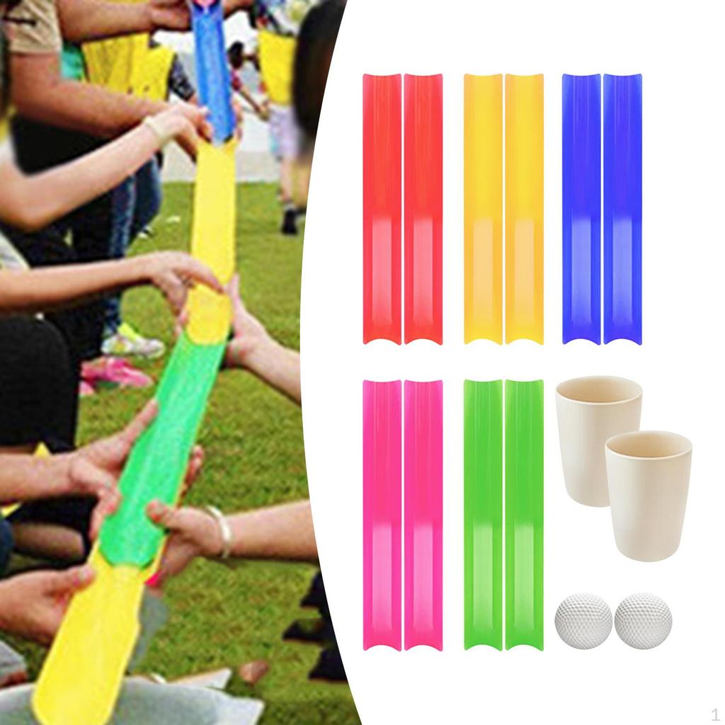 Group Challenge Game Featuring Golf Balls, Ideal for Outdoor Fun with Children and Teens