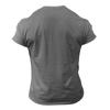 Vintage Summer Men's T-Shirt Streetwear 3 Buttons Open Fly Loose Clothing Print Short Sleeve T-Shirt