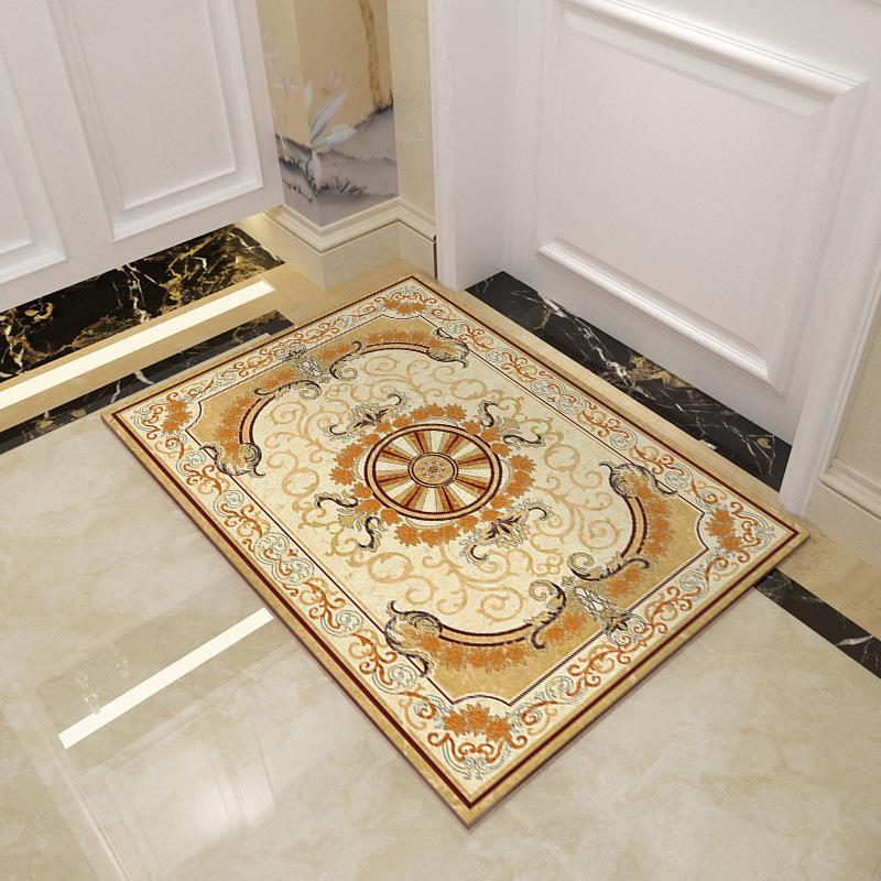 Home Floor Mat European Style Luxury Bathroom Non Slip Floor Mat Door Mat Bathroom Absorbent Floor Mat