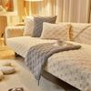 Plush Sofa Cushion Winter Nordic Non-Slip Seat Cushion Backrest Cover Towel Modern Simple Winter Leather Sofa Cover Cover Cloth