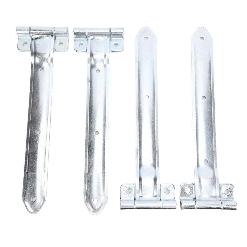 4PCS 16in Trailer Door Hinge Strap Metal Side Door Enclosed Trailer Offset Bent Hinge for Cargo Utility RV