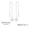 LIKGREAT Stainless Steel Witches Knot Stud Earrings for Women Irish Lucky Celtics Knot Amulet Earring Jewelry Gifts Wholesale