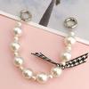 Pearls Chain Strap Short Purse Chain Replacement Pearls Handle Strap Beaded Purse Chains for Purse Handbag Wallet Phone