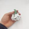 Korean-Style Pearl Chain Crochet Carnation Keychain - Mother's Day Gift Accessory