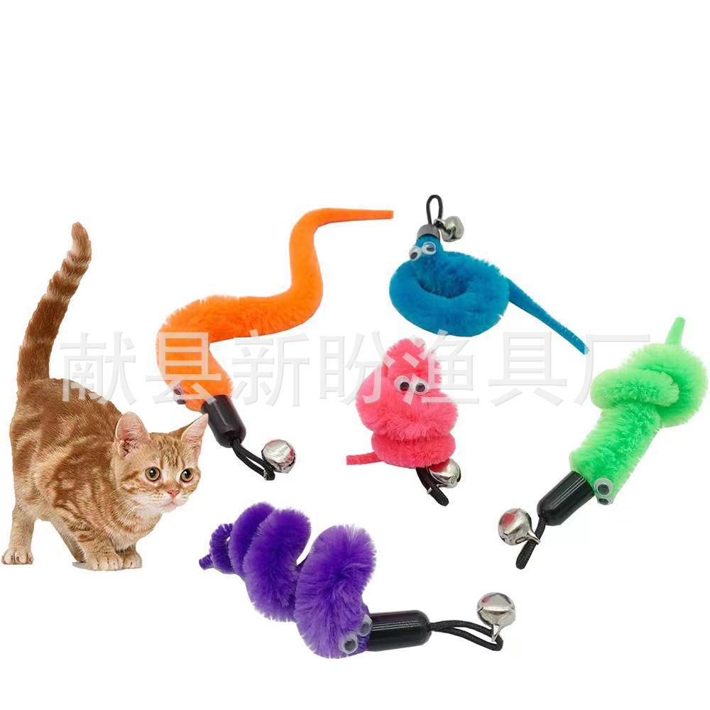 Cat Teaser Toy Stick Replacements: Caterpillar and Seahorse Heads
