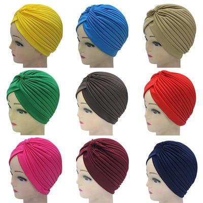 Cappello musulmano da donna con nodo bandana turbante fascia autunno inverno caldo centro berretto turbante lavorato a maglia incrociata