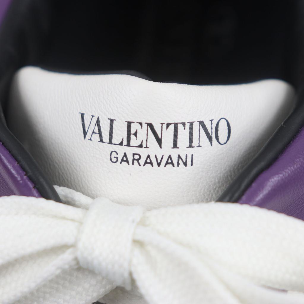 Pristine Valentino Garavani sneakers One Stud Purple white leather mens 40 XY2S0E71 Used