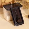 Airtight Food Storage Coffee Powder Container Witith Spoon For Milk Tea Shop Transparent Kitchen Organizer Spice Soybean Storage