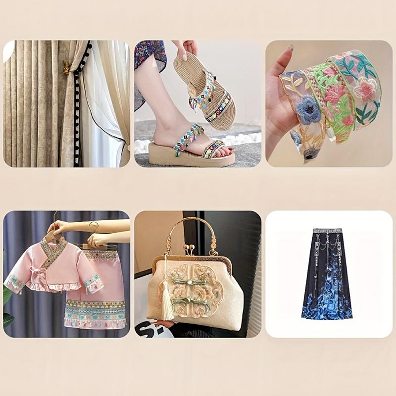 1 Yards DIY Materials Neckline Embellishment Ribbon Gorgeous Lace Embroidery Multi-Function Various Styles