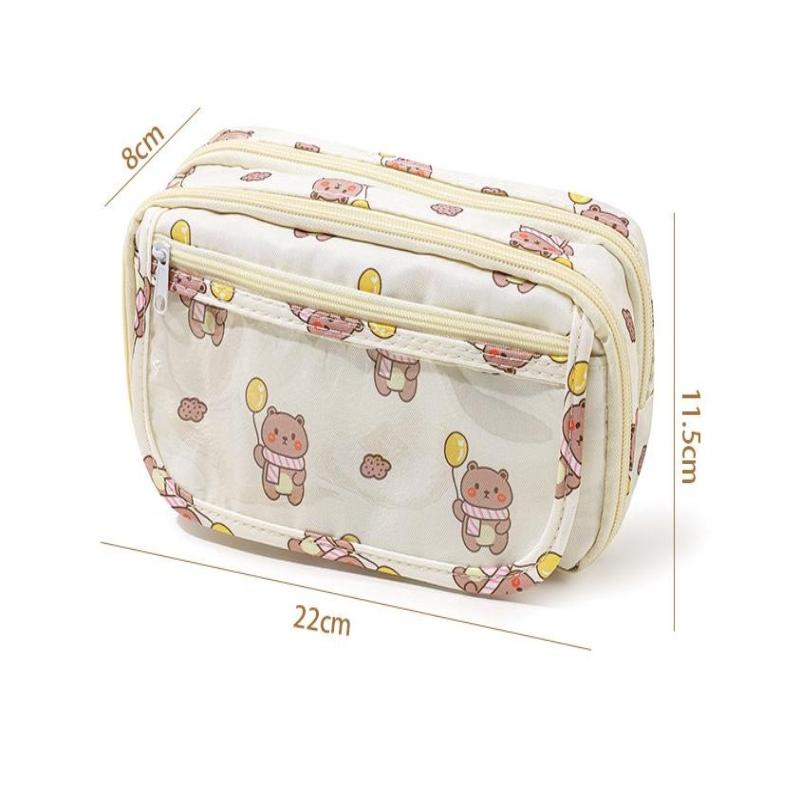 Cute Cartoon Pencil Case For Student Cartoon Anime Creative Pencil Bag High Capacity Stationery Storage Bag Cosmetic Bag