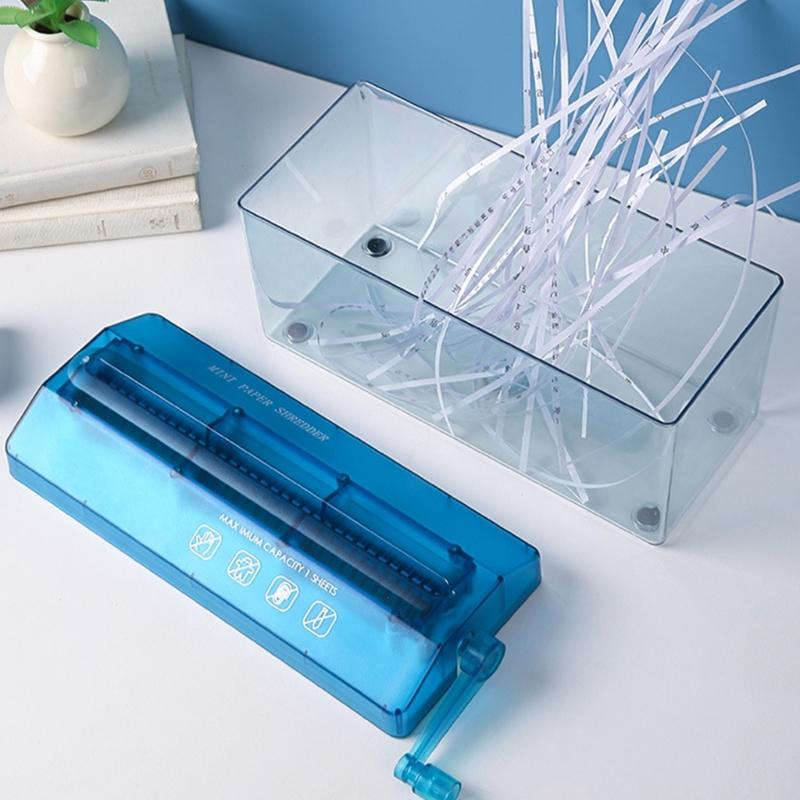 Mini Hand Shredder Portable Hand Shredder Paper Shredder Manual Paper Shredder Mini Paper Cutting Machine Office