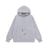INF Unisex Plush Hoodie | 2024 Autumn/Winter Solid Color Trendy Casual Sweatshirt