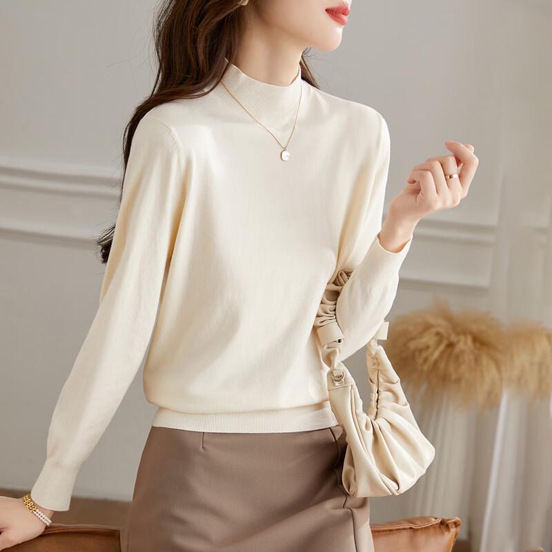 

Women s Wool Blend Mock Neck Knit Sweater