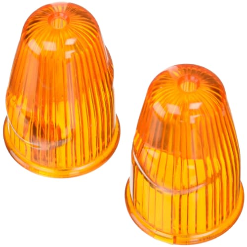 Sklo směrových světel Kijima pro Vespa, jantarové, sada 2 kusů, kulaté, 40,5", 217-4024