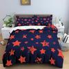 Star Duvet Cover Set Colorful Stars Pattern Print Twin Bedding Set For Kids Teens Double Queen King Size Microfiber Quilt Cover