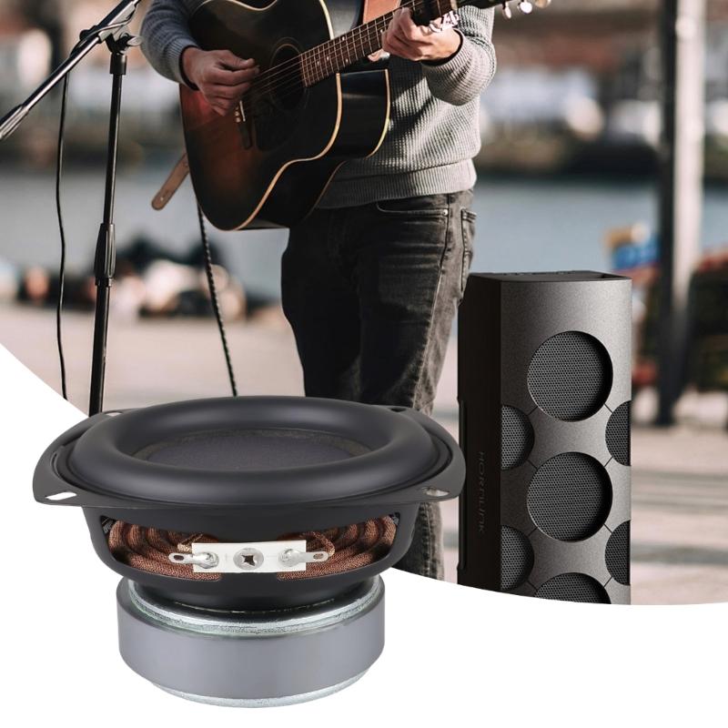 4Inch 30W Heavy Bass Speaker 25Core Voice Coil 4Ohm Impedance Neodymium Magnets System Subwoofer ABS Metal Housing
