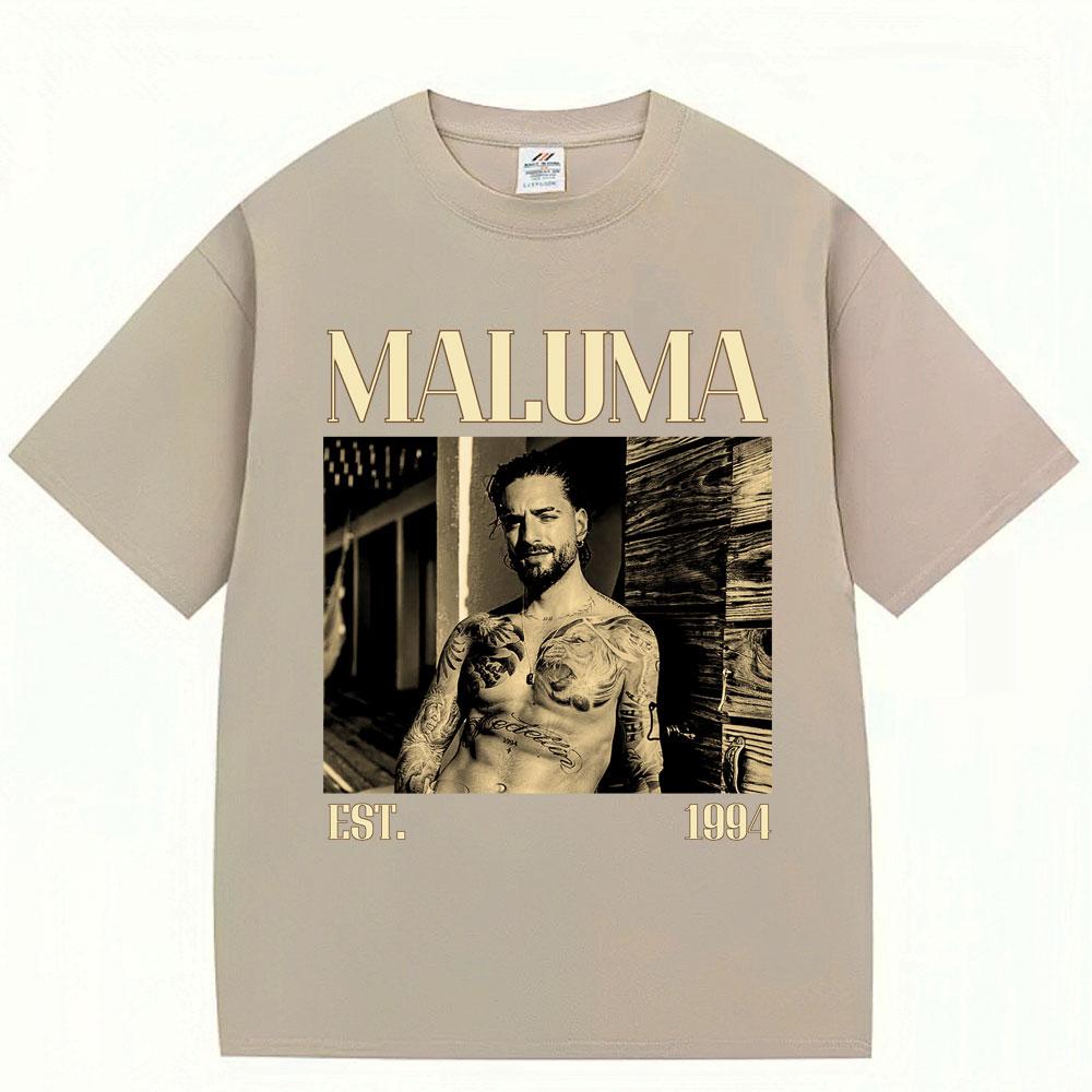 

Rapper MALUMA Graphic T Shirts Men s Hip Hop Vintage Style Short Sleeve Fashion Gothic Oversized Cotton T-shirt Streetwear Male XL