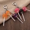 Cute Lollipop Shape Car Bag Pendant With Zinc Alloy For Gifts And Decorations