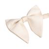 New Yarn-Dyed Polyester Beige Horn Bow Tie Unisex Business Casual Versatile Crisp And Stylish