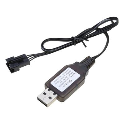 7.4V SM4P USB Charging Cable Lithium Battery Charger Cord for DE36W DE65 HM202 EC08 EC16 Remote Controlled Car