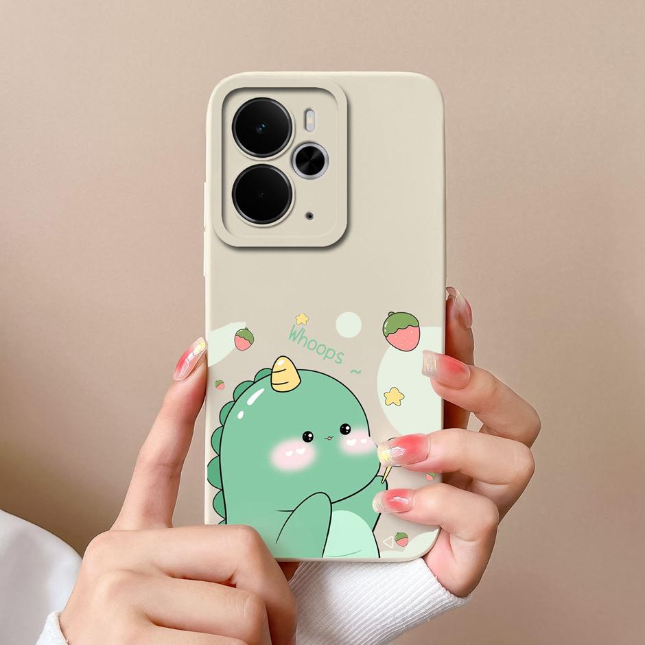 Trendy Floral Soft Silicone Case For Realme 14T 14 Pro Plus Lite 5G Protective Cover For Realme14T Realme14Pro Plus Lite Fundas
