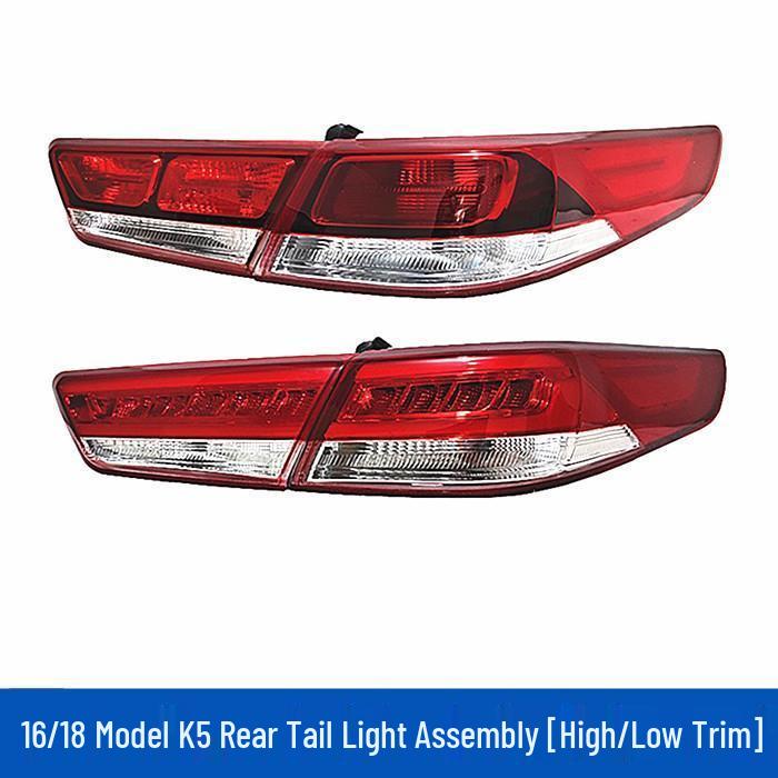Compatible with Kia K5 2016-2018 Rear Tail Light Assembly, LED Anti-Collision Warning Light, High-End & Low-End Models