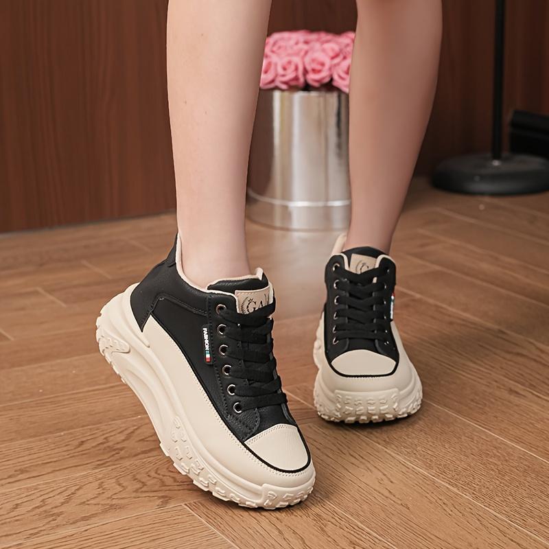 

Женские кроссовки на платформе, универсальная обувь для активного отдыха, удобная женская спортивная обувь 35 чёрный