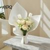 Konstnärlig Hemblomma Behållare 3D-printad Vas för Färska Blommor Modern Minimalistisk Arrangement Konst Skulptur Hållare med Inbyggt Rör Vardagsrum