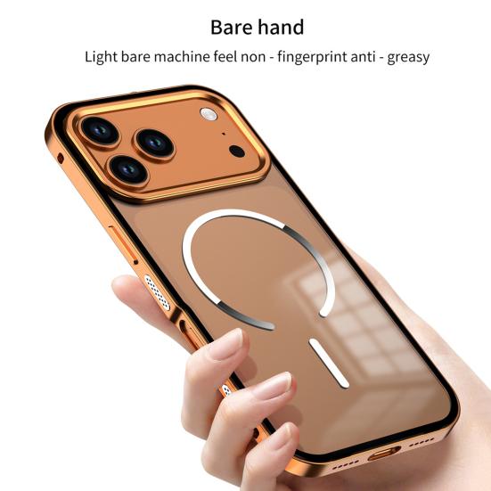 Magnetický kryt na telefon pro řadu IPhone 17 Kovový rám Ochranný kryt na telefon Rychlý odvod tepla Bezdrátové nabíjení Skořepina telefonu