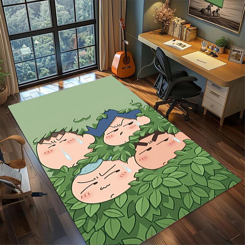 Crayon Shin-chan Decor Rug Large Area Non Slip Washable Carpet Bedroom Gamer Room Mat