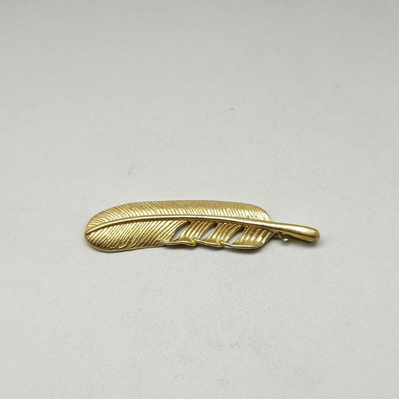 

Brass Feather Of Figurine Desktop Ornaments Creative Luck Key Chains Pendant Diy Accessories Gift onesize
