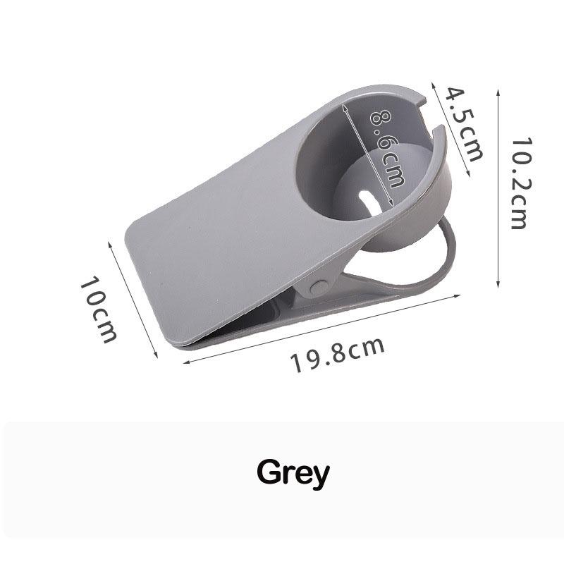 

Креативний тримач для чашки для кавового напою Столик збоку Полиця для чашки з водою Офіс Настільний комп’ютерний стіл Фіксований тримач для чашки Настільний затиск для зберігання сірий колір