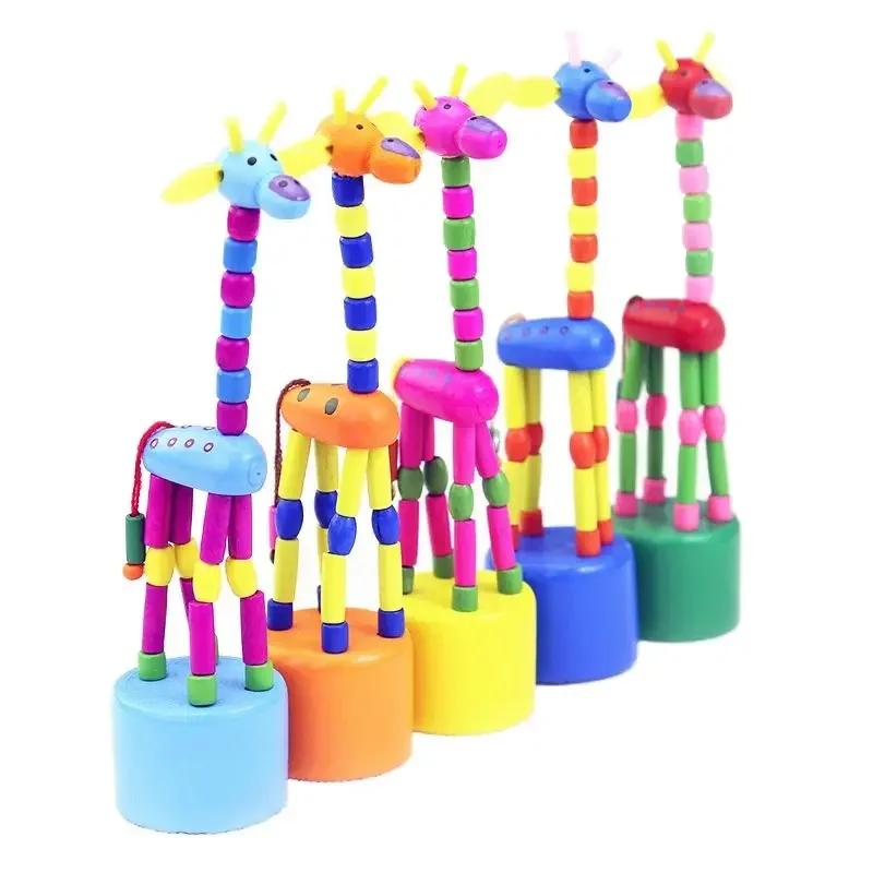Montessori Educational Toy Kid Playthings Ideal for Children Early Learning Exercise Infant Fingers Flexible Materials Giraffe Plaything Gift