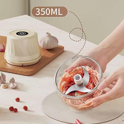 Garlic Chopper Mini With Safety Buckle Rechargeable Mini Chopper Electric Garlic Mincer For Puree Vegetable Meat Chili Ginger