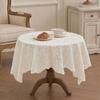 Jacquard Round Tablecloth, Sunflower Pattern Decorative Table Cloth, Lace Fabric Dinner Table Cover for Wedding Party Restaurant Banquet Decor