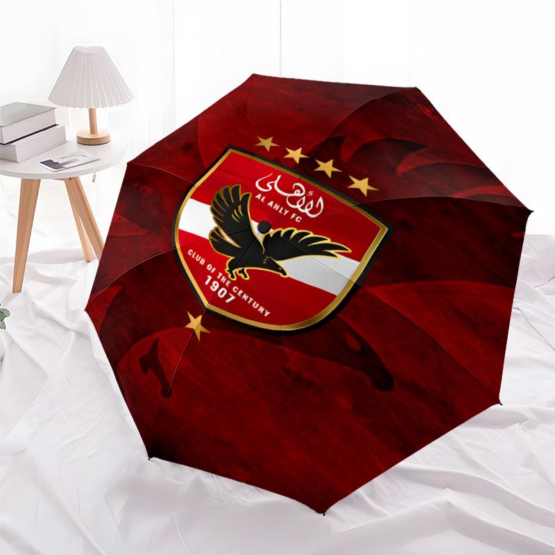 1pc Al Ahly FC Umbrella, Sun Protection, And UV Shielding. It Has Eight Sturdy Ribs for Outdoor Use And Perfect As a Holiday Gift