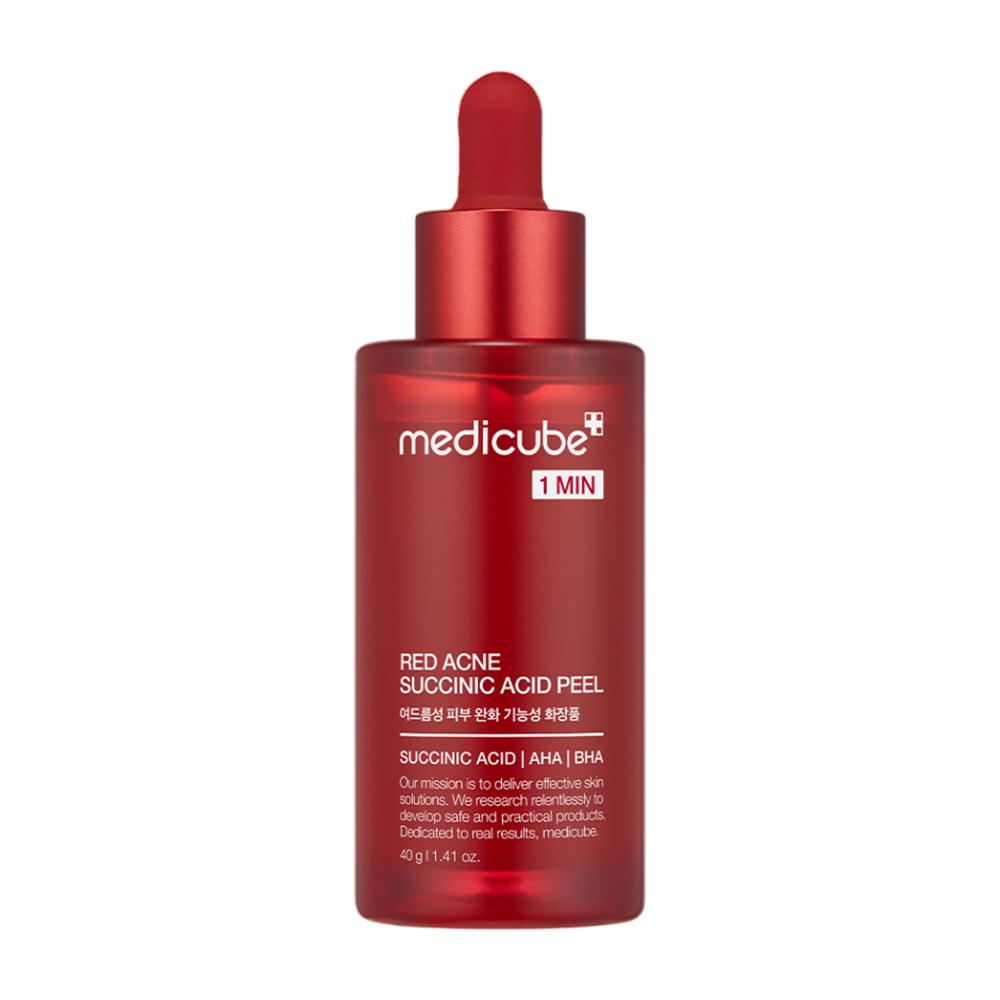 Medicube Red Acne Succinic Acid Peeling Serum 40g - Acne Peeling Sebum Control, Korean 40g(1pc)