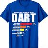 Funny Darts Loss Percentage Chart Print T Shirt Unisex Darts Player Slogan Graphic Tees Sport Bar Casual Loose Short Sleeve Tops