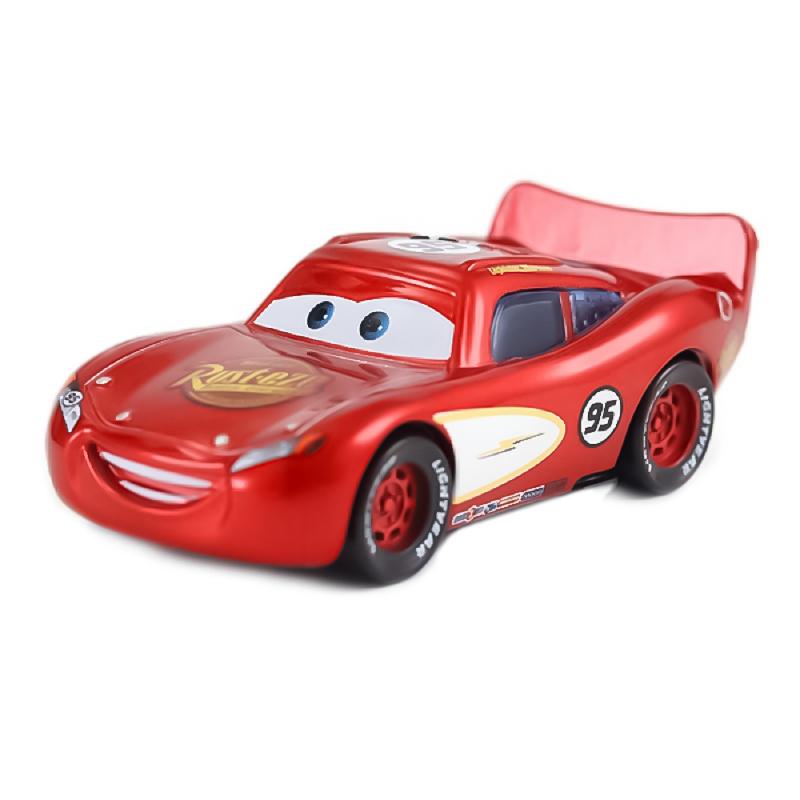 Cars Disney Pixar Lightning McQueen Sally Chick Hicks The King 1:55 Diecast Vehicle Metal Alloy Car Boy Kid Toys Christmas Gift