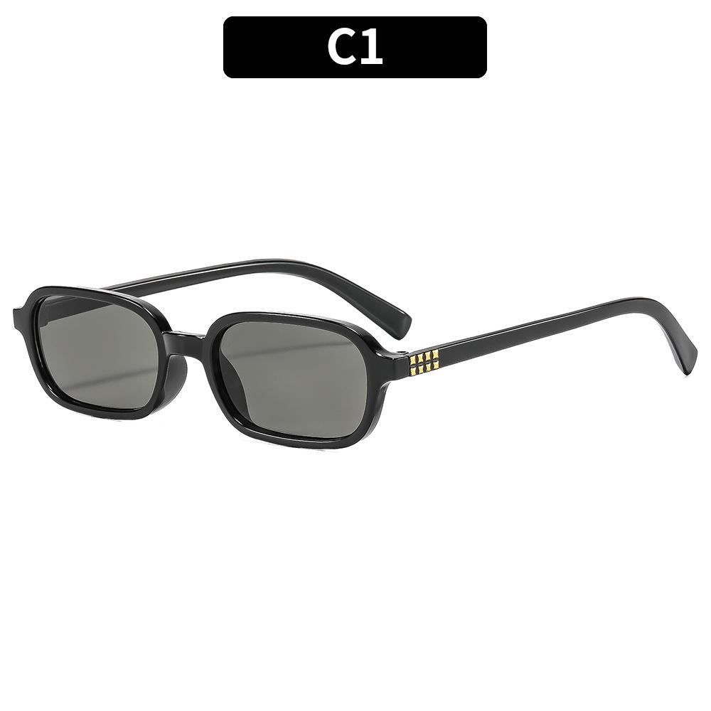 

Korean Style Small Square Sunglasses Women Vintage Rectangular Sun Glasses Men Retro Narrow Frame Shades Fashion Street Eyewear чёрный