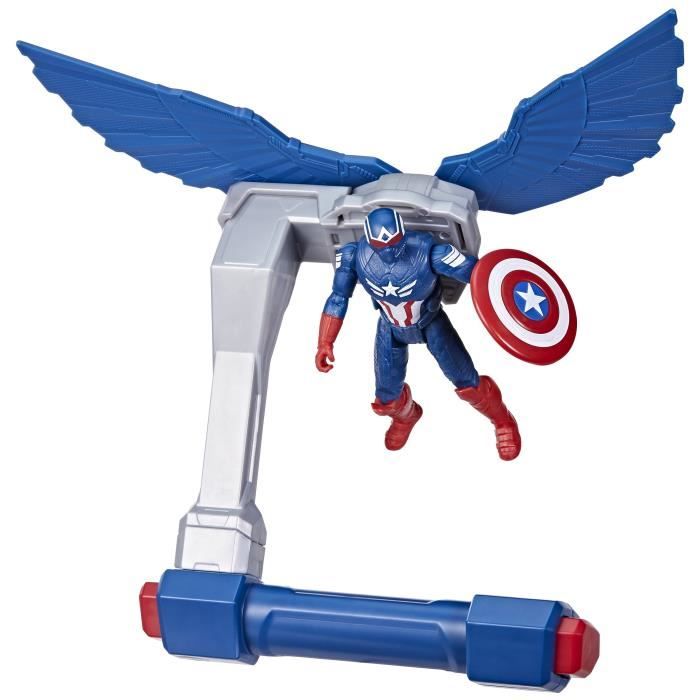 Figurine Captain America Commandes de vol, Marvel Epic Hero Series Captain America: Brave New World, dès 4 ans