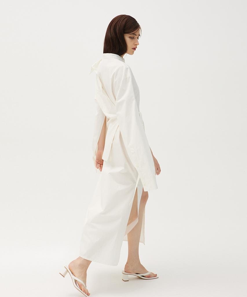 Meuameu Origami Slit Long Shirt