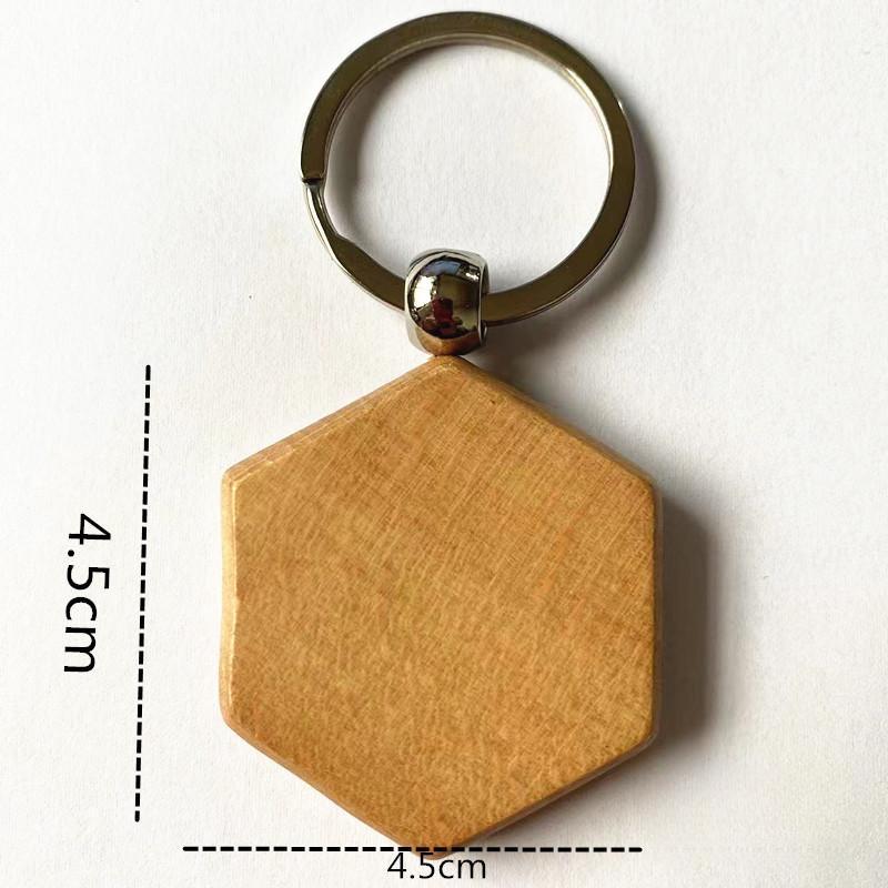 3pc/Set Holz Schlüsselanhänger Buche Schlüsselanhänger Anhänger