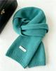 Autumn and winter new Australian 111 pure scarf women's solid color versatile warm knitted scarf light luxury high sense