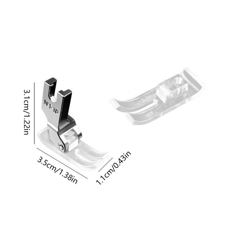 10PCS Clear Presser Foot Attachment Multifunctional Sewing Machine Presser Feet for Industrial Household Sewing Machines