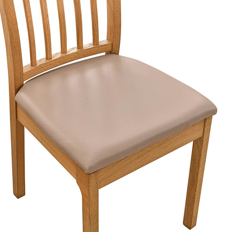 1PC PU Waterproof Chair Cushion Cover For Kitchen Dining Room Seat Slipcovers Removable Dining Room Chair Seat Cushion Cover